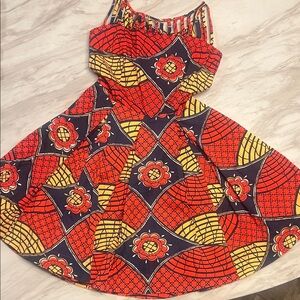 Trashy Diva Red and Yellow Patterned Dress